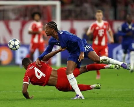 The Blues' boss fumes when Bayern Munich defender Tah escapes dismissal in UCL setback
