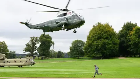 The US President Diverted and Compelled to Swap Aircraft En Route to Stansted Airport